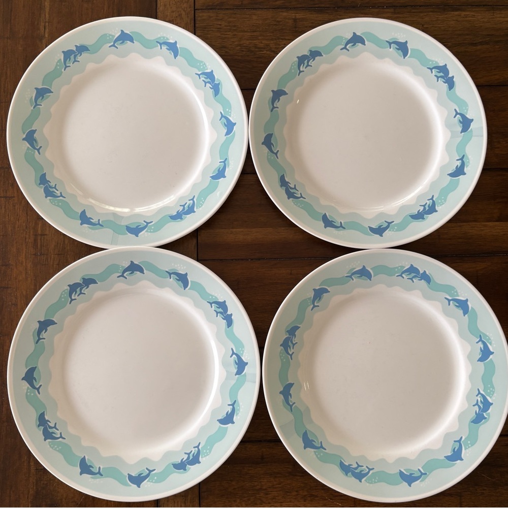 Corelle White and Blue Dinnerware Set Elegant Design